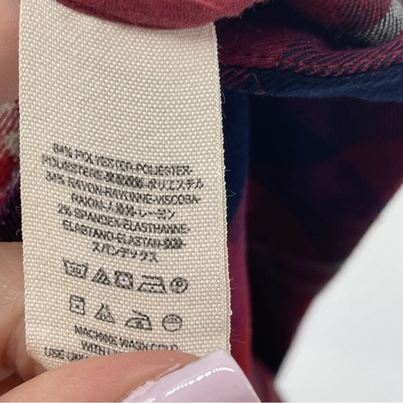 FREE PEOPLE PLAID PENCIL SKIRT 6 Small - Picture 7 of 7